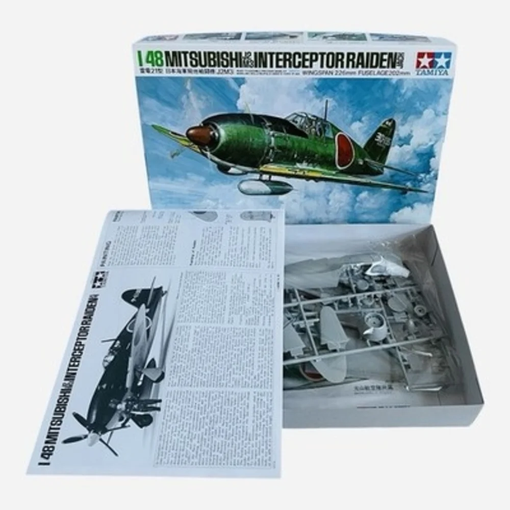 Tamiya 1/48 Mitsubishi J2M3 Raiden Interceptor Plastic Model Kit NIB